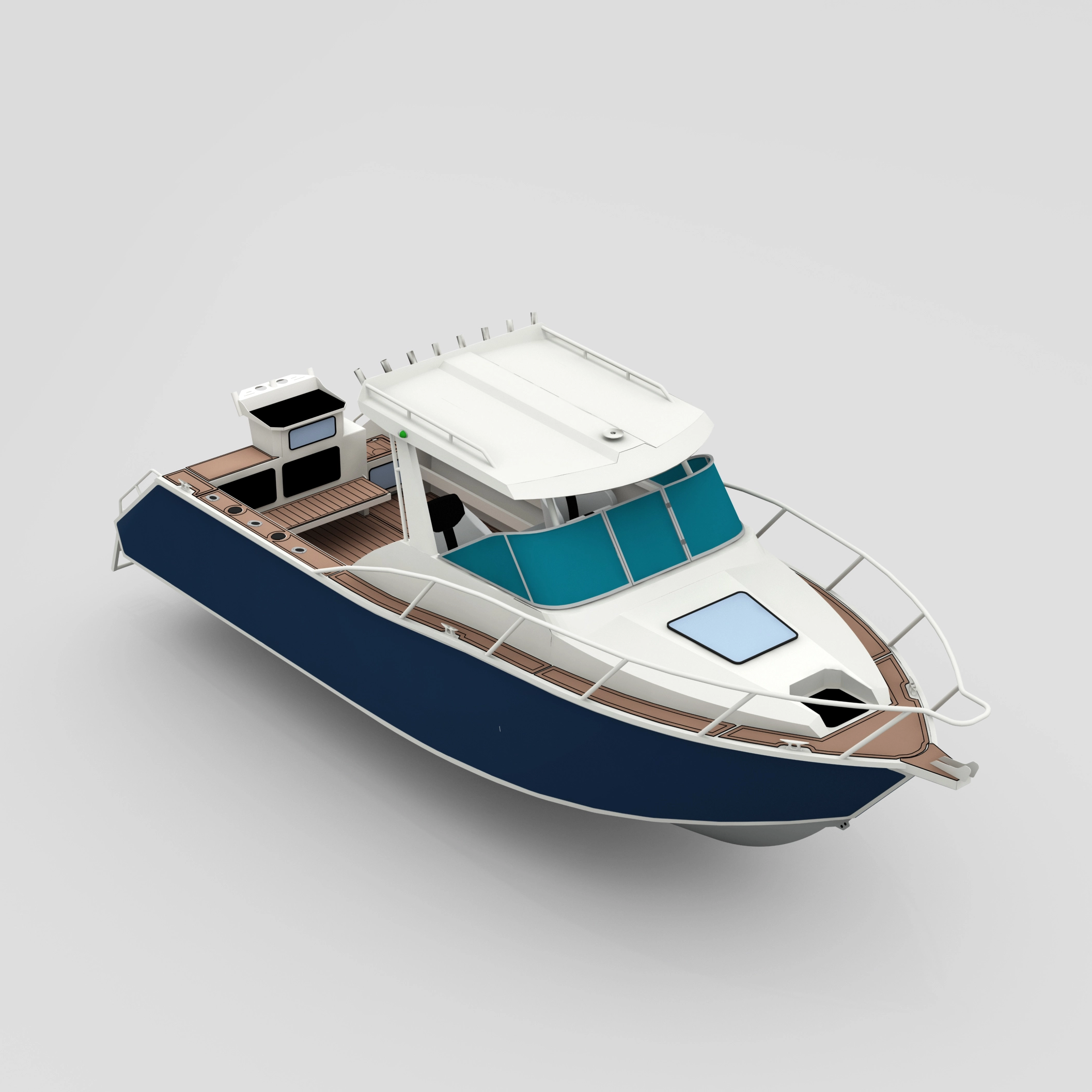 Profisher 750 قارب Cuddy Cabin