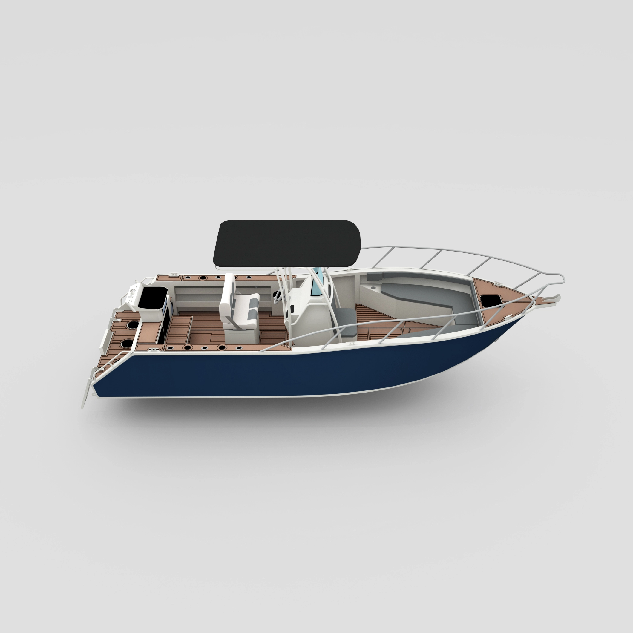 Profisher 750 قارب الصيد في مركز الألومنيوم