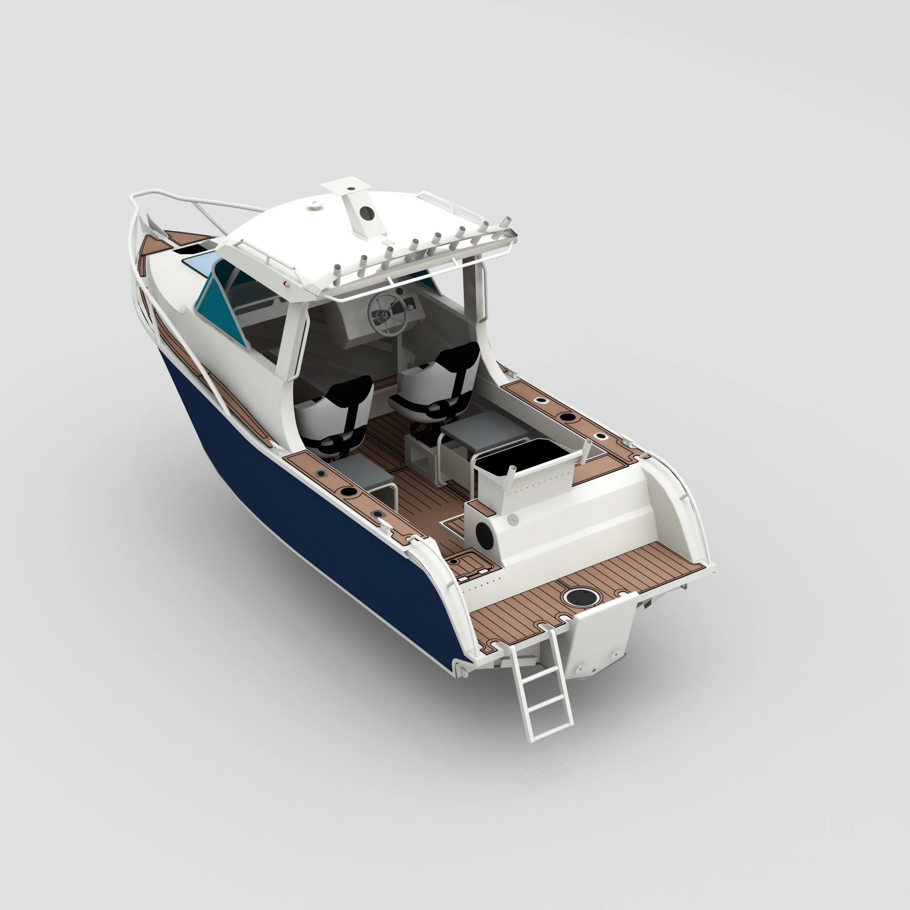 Profisher 6.25m قارب Cuddy الألمنيوم