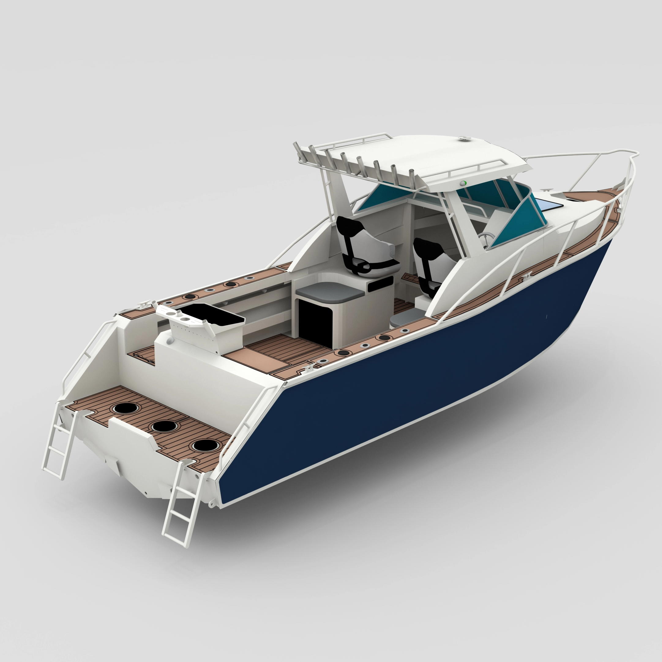Profisher 750 قارب Cuddy Cabin