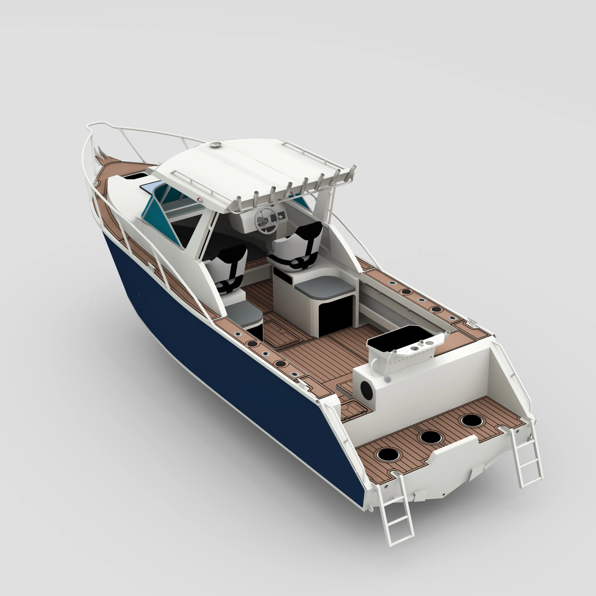 Profisher 750 قارب Cuddy Cabin