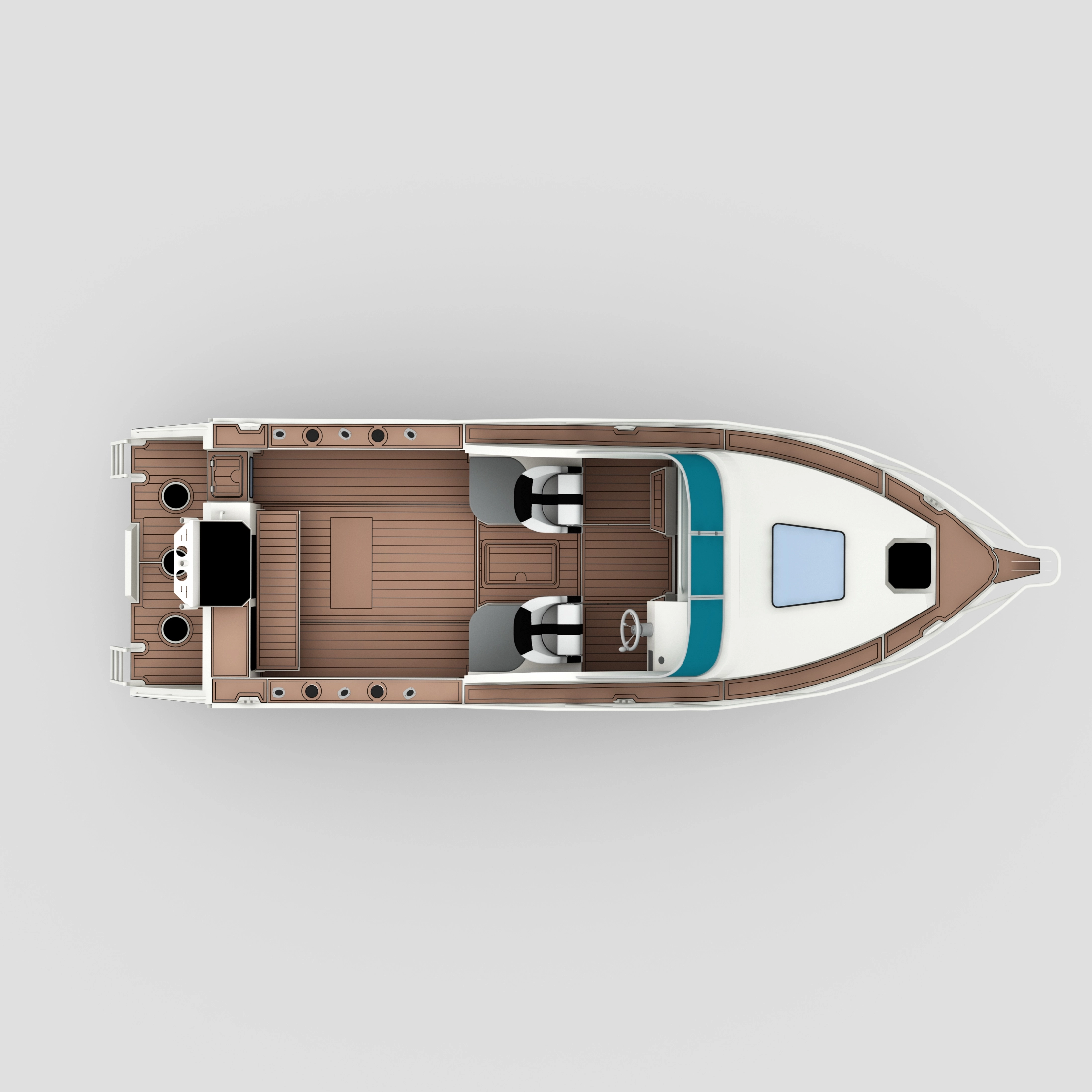 Profisher 750 قارب Cuddy Cabin