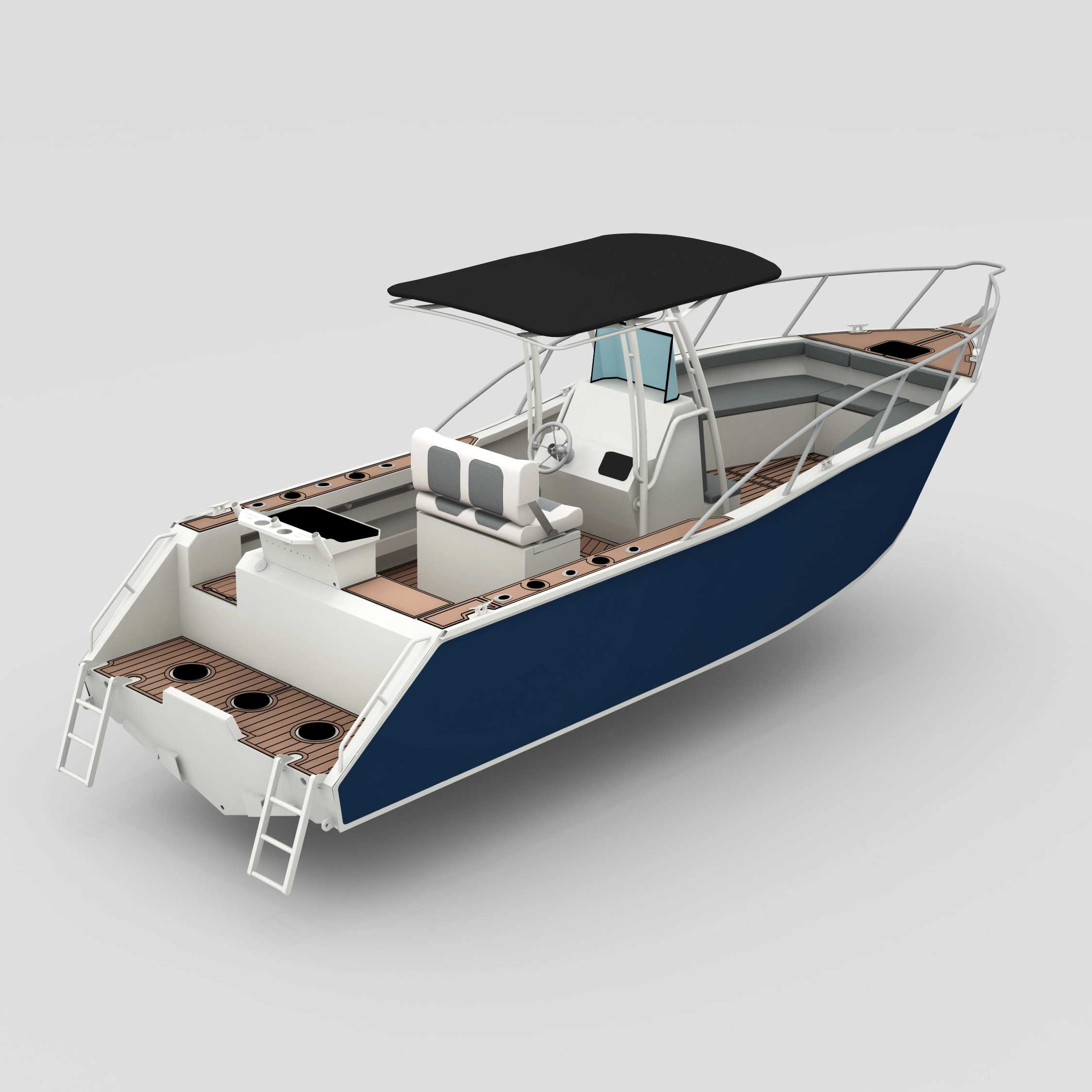 Profisher 750 قارب الصيد في مركز الألومنيوم