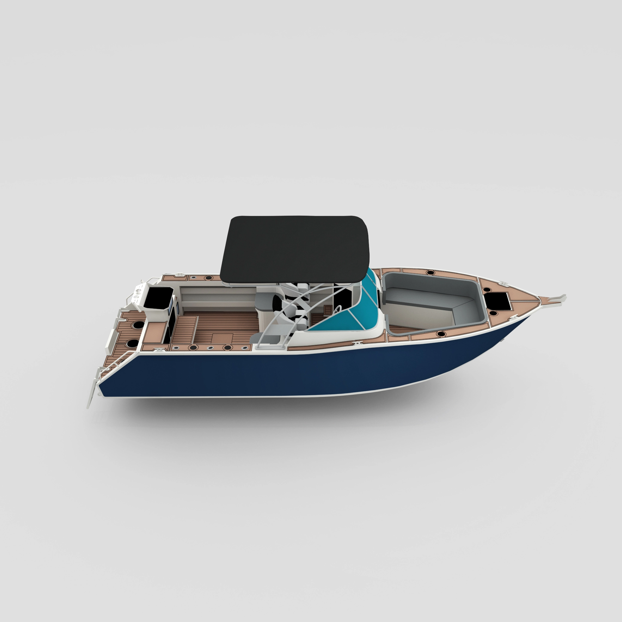 Profisher 750 Bowriderblack قارب الصيد الألمنيوم